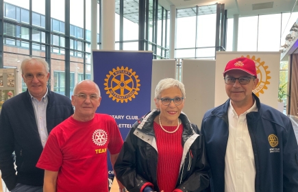 Madame Josée Eisen-Thill en visite au Rotary