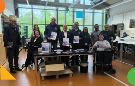 Remise du Livre dans les Ateliers Kräizbierg le 24 avril 2025